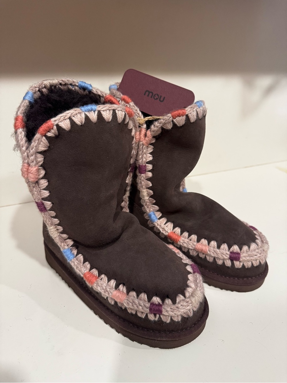Mou Eskimo 24 Chocolate Suede Boots NO BOX